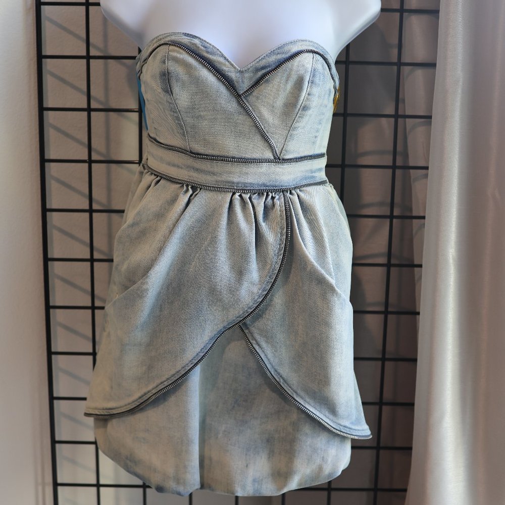 Guess Lubov Denim Bubble Dress